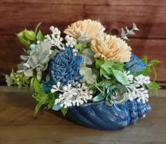 Blue Beachside Blooms